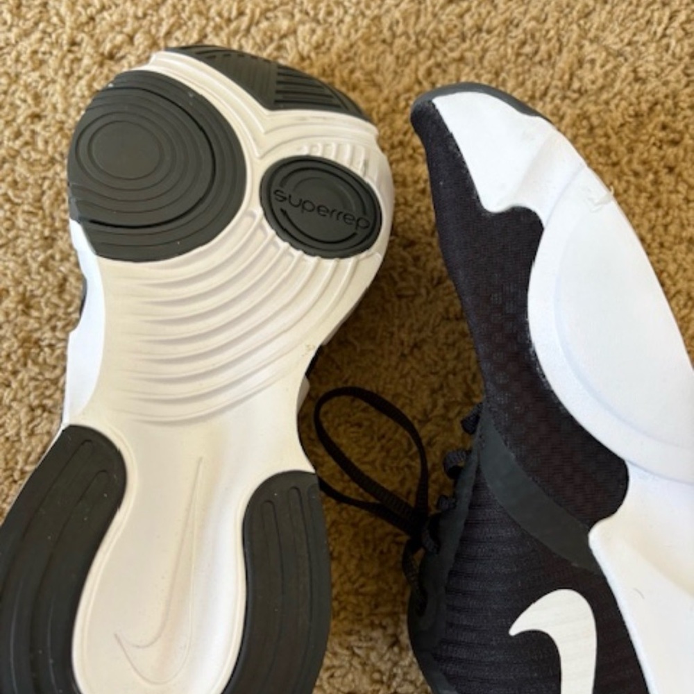 Black and White Nike SuperRep Sneakers